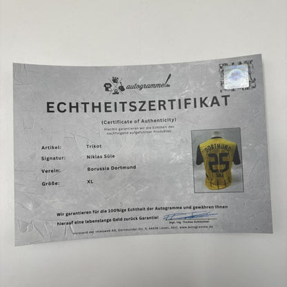 Borussia Dortmund Trikot Niklas Süle signiert BVB Autogramm Puma neu XL