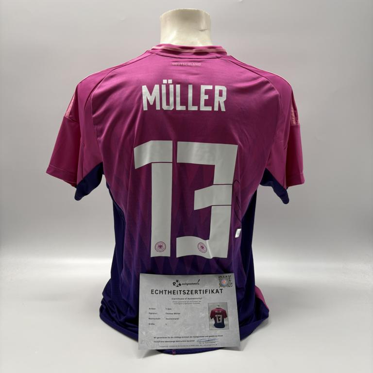 DFB Trikot Thomas Müller signiert Autogramm Deutschland Adidas L