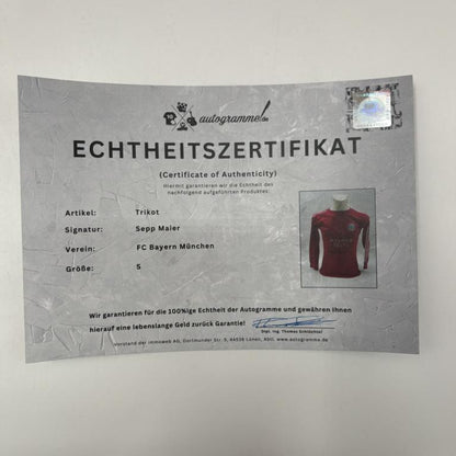 Bayern München Trikot Sepp Maier signiert FCB Autogramm COA S