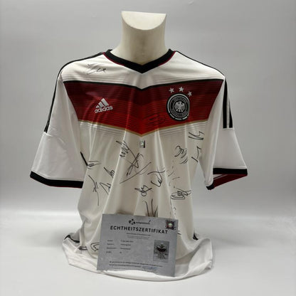 Deutschland Trikot WM 2014 Teamsigniert Autogramm DFB Weltmeister Adidas XL