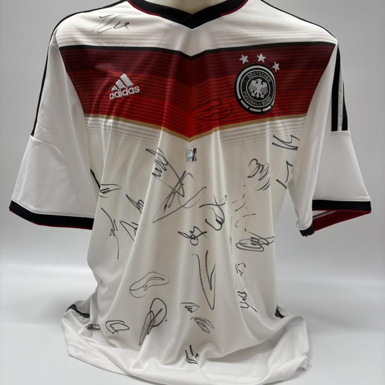 Deutschland Trikot WM 2014 Teamsigniert Autogramm DFB Weltmeister Adidas XL