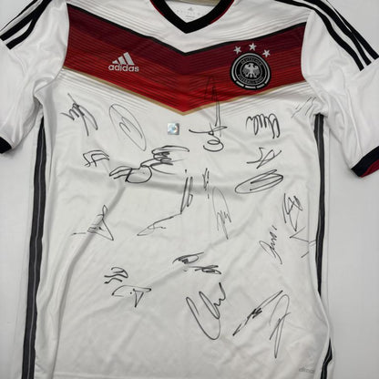 Deutschland Trikot WM 2014 Teamsigniert Autogramm DFB Weltmeister Adidas XL