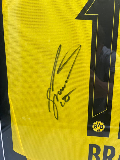 Borussia Dortmund jersey Julian Brandt signed in the frame Puma BVB
