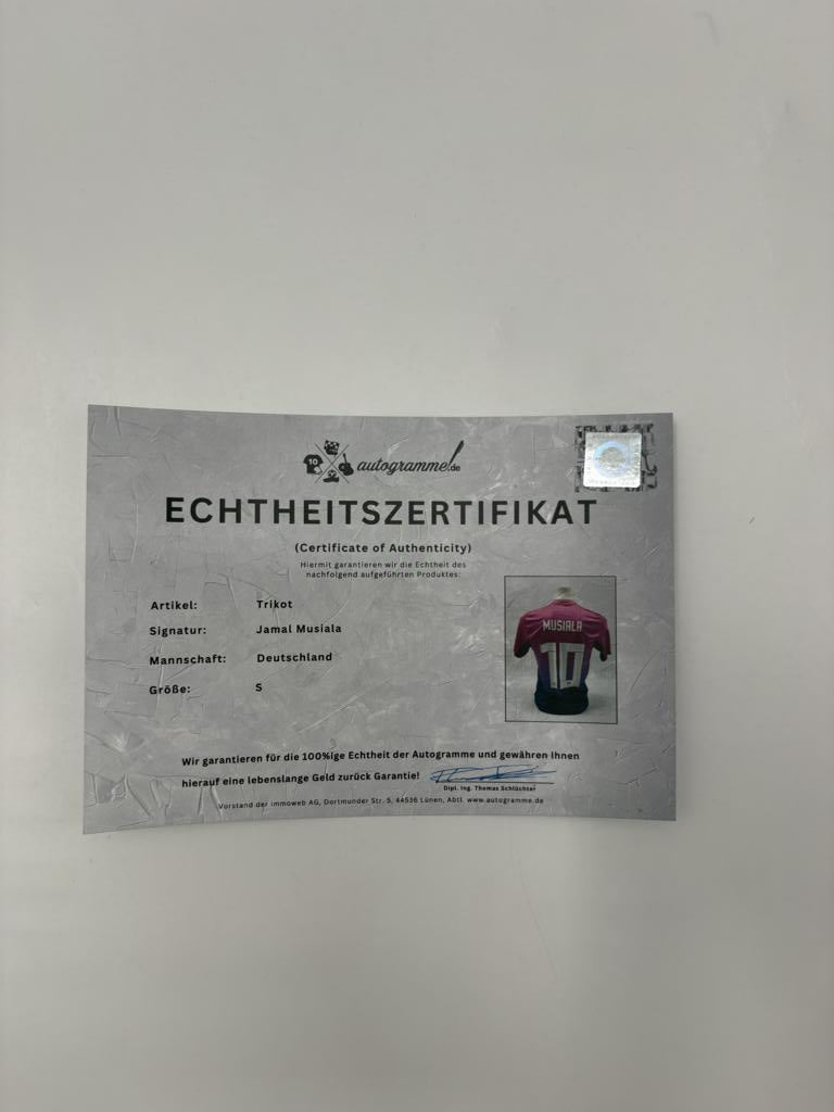 DFB Trikot Jamal Musiala signiert Autogramme Adidas COA neu S