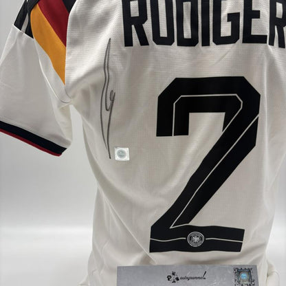 DFB Trikot WM 2026 Antonio Rüdiger signiert Autogramme Adidas COA neu S