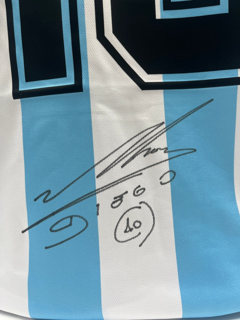 Argentina jersey Diego Maradona signed autograph COA new L