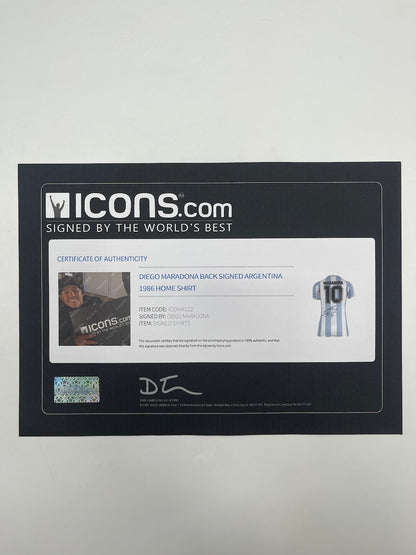 Argentina jersey Diego Maradona signed autograph COA new L