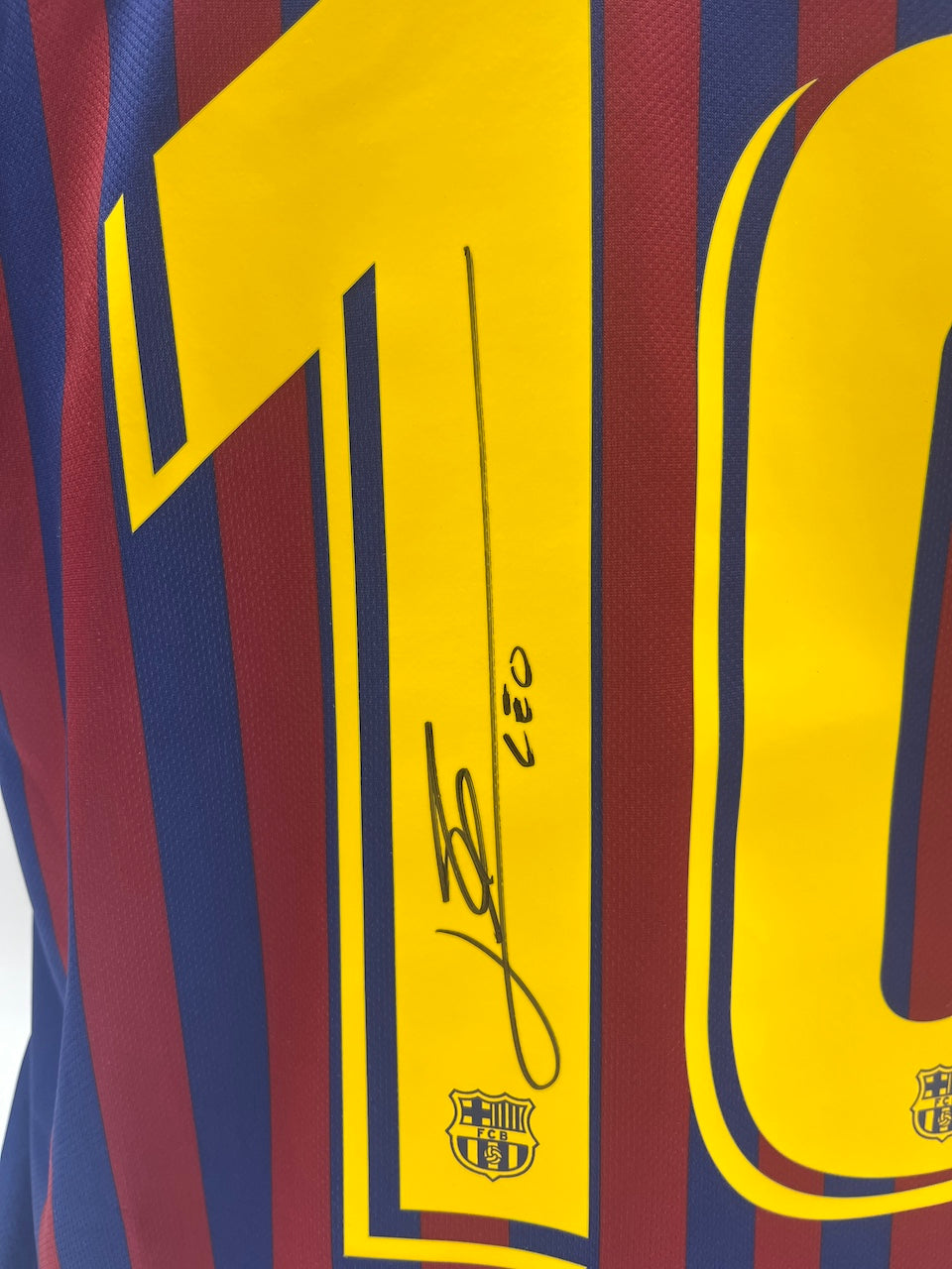 FC Barcelona jersey signed by Lionel Messi, autographed, Nike COA L