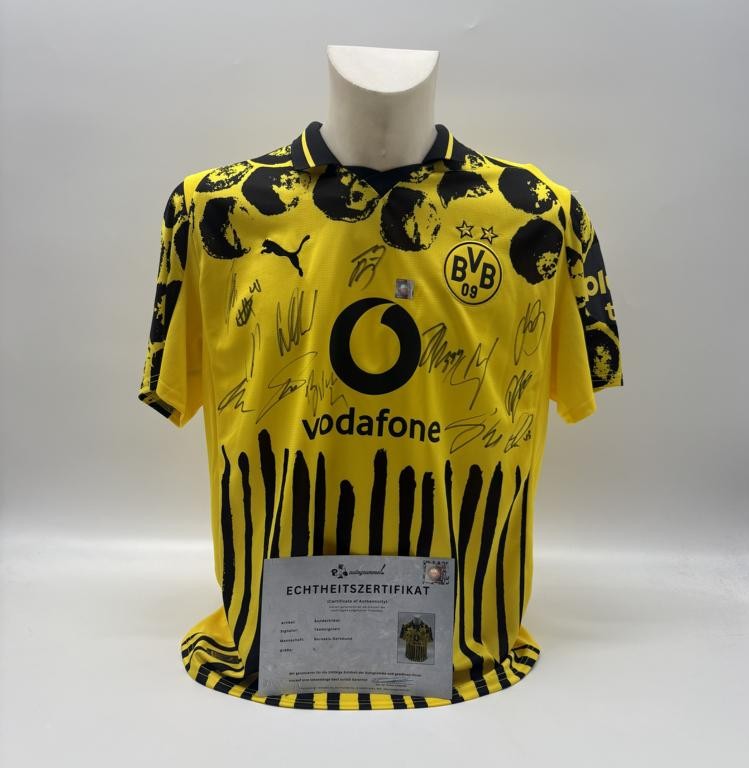 BVB Sondertrikot 2025 Klub WM Teamsigniert Borussia Dortmund COA Puma L