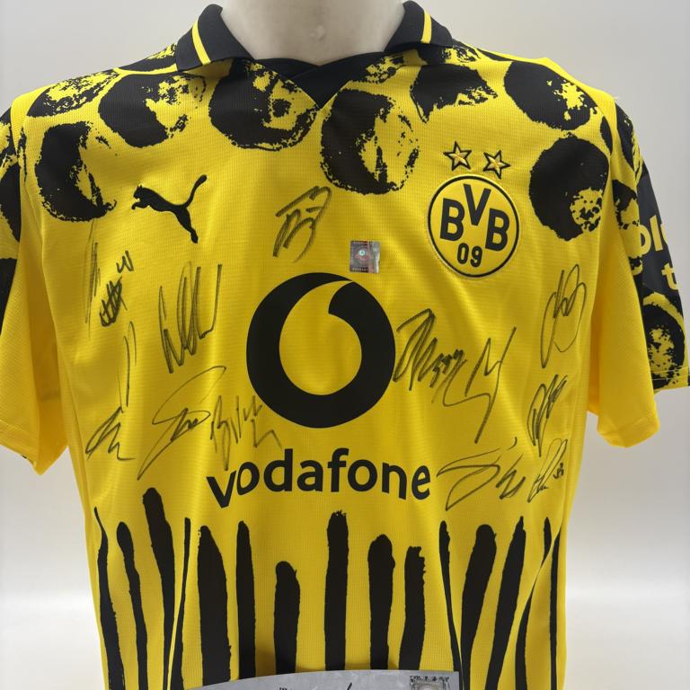 BVB Sondertrikot 2025 Klub WM Teamsigniert Borussia Dortmund COA Puma L