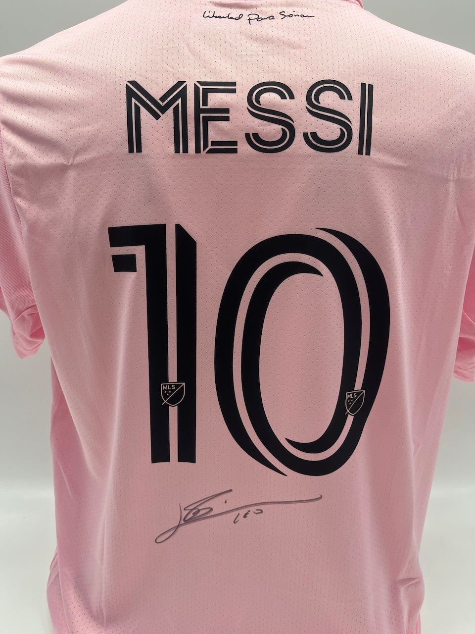 Inter Miami jersey signed by Lionel Messi, autographed Adidas COA L