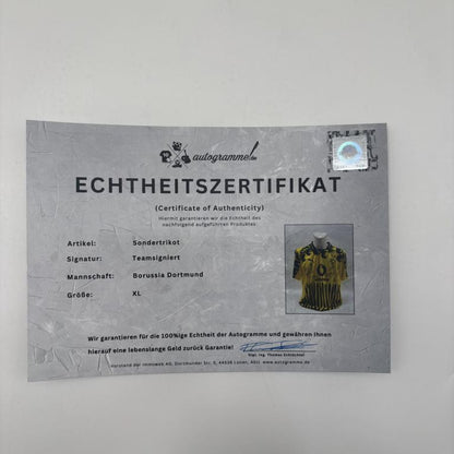BVB Sondertrikot 2025 Klub WM Teamsigniert Borussia Dortmund COA Puma XL
