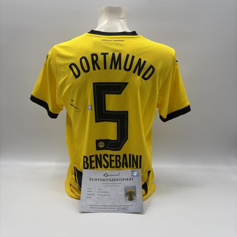 Borussia Dortmund Trikot Ramy Bensebaini signiert BVB neu Puma signiert M