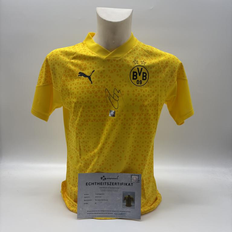 Borussia Dortmund Trainingsshirt Emre Can signiert Puma COA  Autogramm M