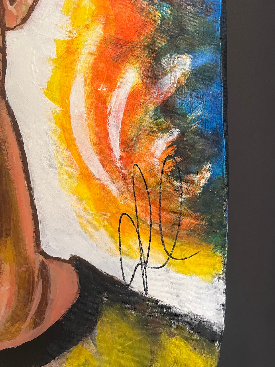 Borussia Dortmund jersey portrait of Niklas Süle, hand-painted and signed by BVB