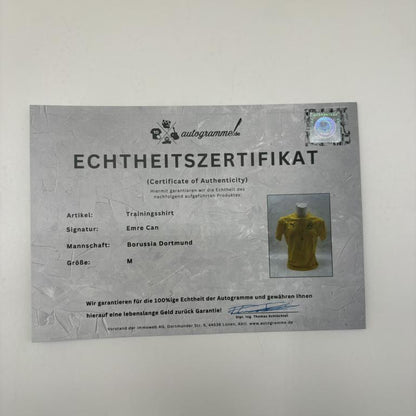 Borussia Dortmund Trainingsshirt Emre Can signiert Puma COA  Autogramm M