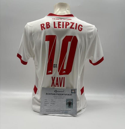 RB Leipzig Trikot Xavi Simons signiert Autogramm Puma COA M