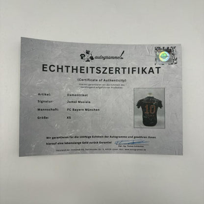 Bayern München Damentrikot Jamal Musiala signiert Autogramm Adidas COA XS