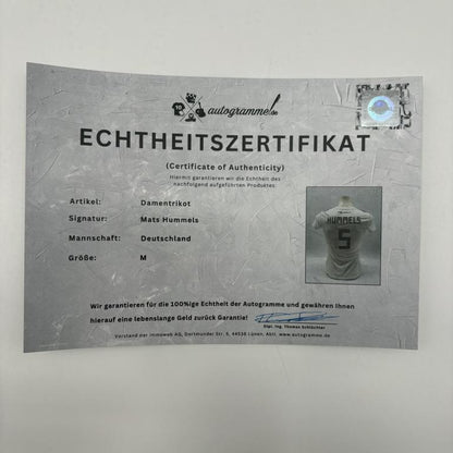 DFB Damentrikot Mats Hummels signiert Autogramme Adidas COA M