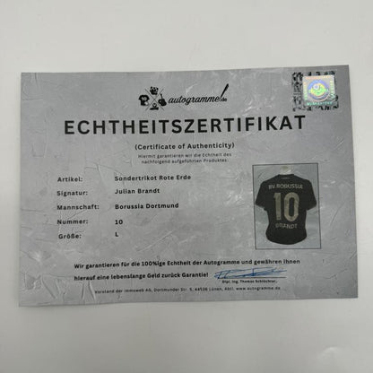 Borussia Dortmund Sondertrikot signiert Julian Brandt BVB Puma Autogramm L