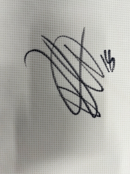 Olympique Lyon jersey signed by Rayan Cherki in an Adidas football frame, item number 128