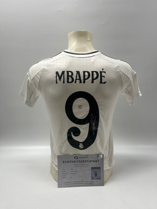 Real Madrid Trikot Kylian Mbappe signiert Adidas COA LaLiga Autogramm 152
