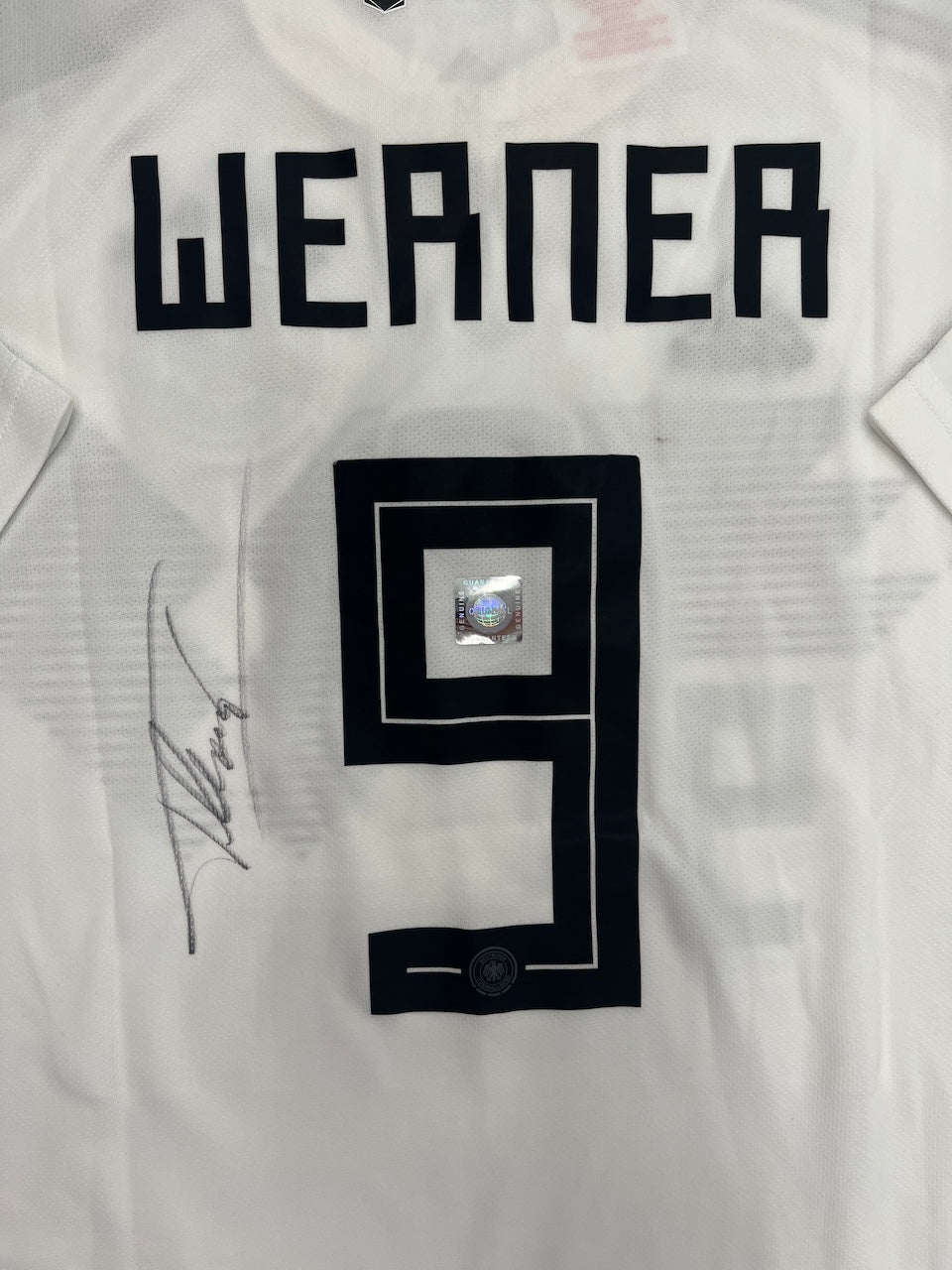 Germany jersey signed by Timo Werner in Adidas COA 152 frame