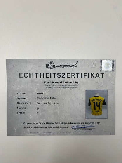 Borussia Dortmund Authentic Jersey Maximilian Beier signed BVB Puma M