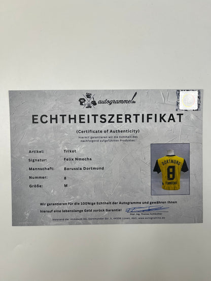 Borussia Dortmund Authentic Jersey Felix Nmecha signed BVB Puma M