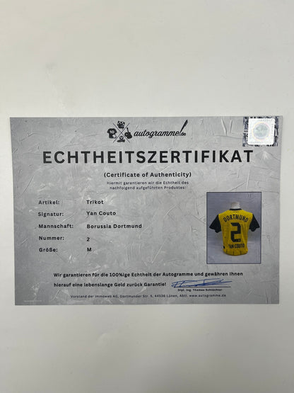 Borussia Dortmund Authentic Jersey Yan Couto Signed BVB Puma New M