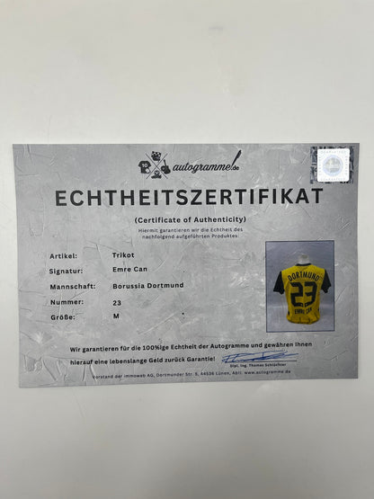 Borussia Dortmund Authentic Jersey Emre Can Signed BVB Puma M