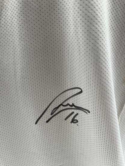 Bayer Leverkusen training shirt signed by Emiliano Buendia, Castore L