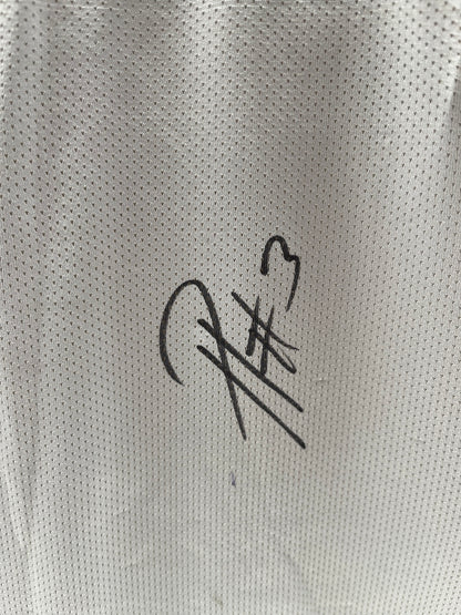 Bayer Leverkusen training shirt signed by Piero Hincapie, Castore L