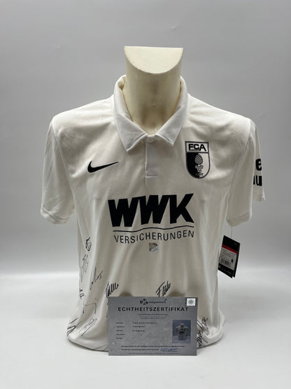 FC Augsburg Jersey 2020/2021 Team Signed COA Nike L