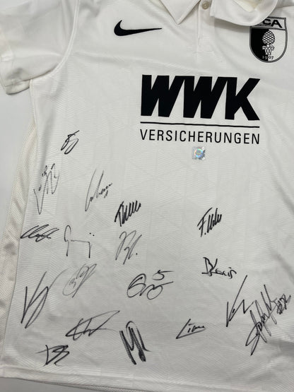 FC Augsburg Jersey 2020/2021 Team Signed COA Nike L