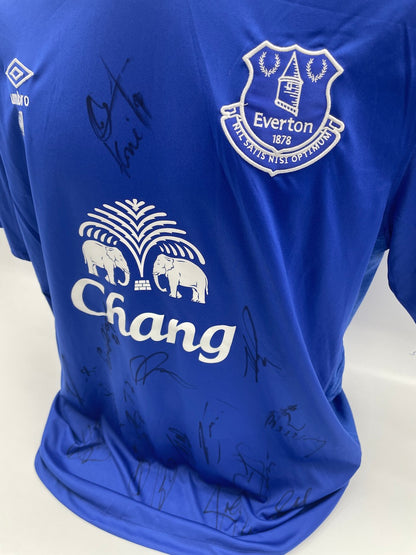 FC Everton Trikot 2015/2016 team signed England Autogram Umbro XL