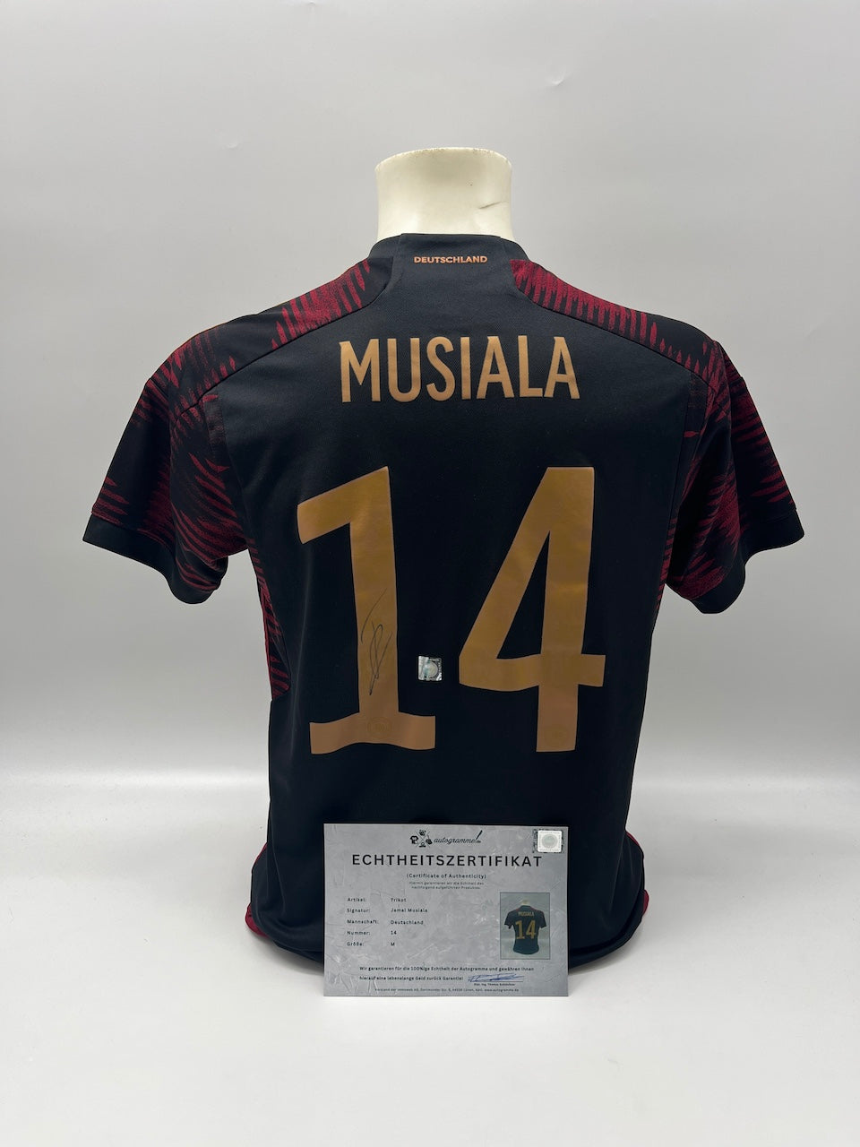 DFB Trikot Jamal Musiala signiert Autogramm Adidas COA M