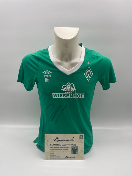 Werder Bremen women's jersey Marvin Duksch signed autograph Umbro New COA 164