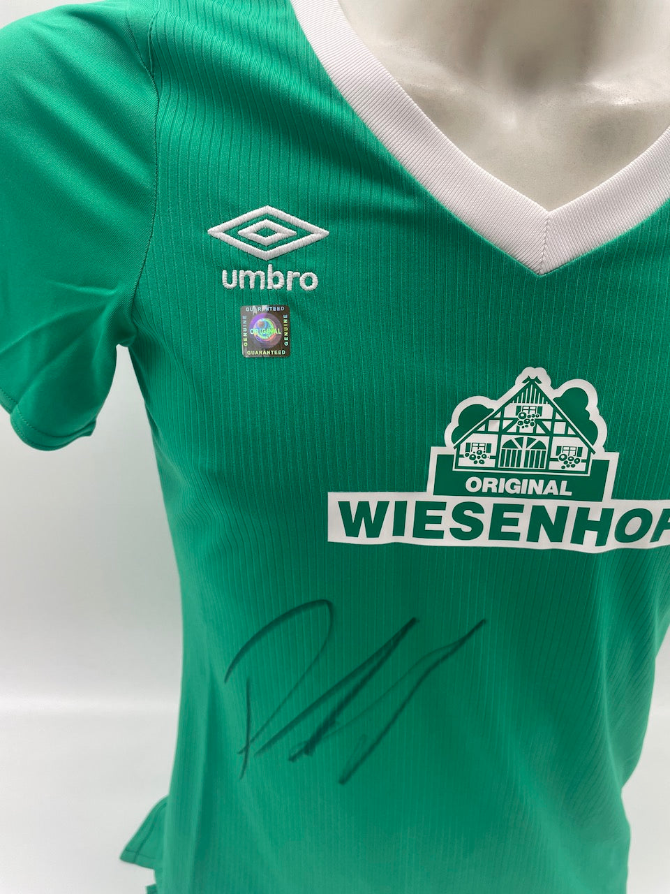 Werder Bremen Frauentrikot Marvin Duksch signiert Autogramm Umbro Neu COA 164