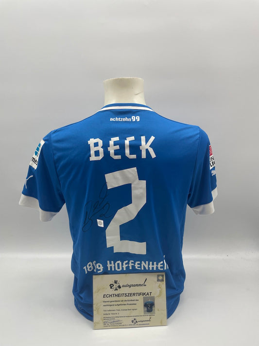 1899 Hoffenheim Jersey Andreas Beck signed Bundesliga Autograph New M