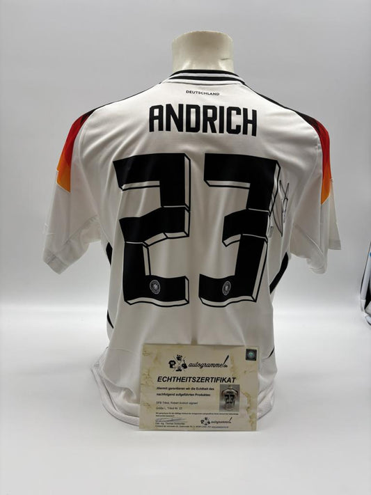 DFB Trikot Robert Andrich signiert Autogramme Deutschland Adidas L