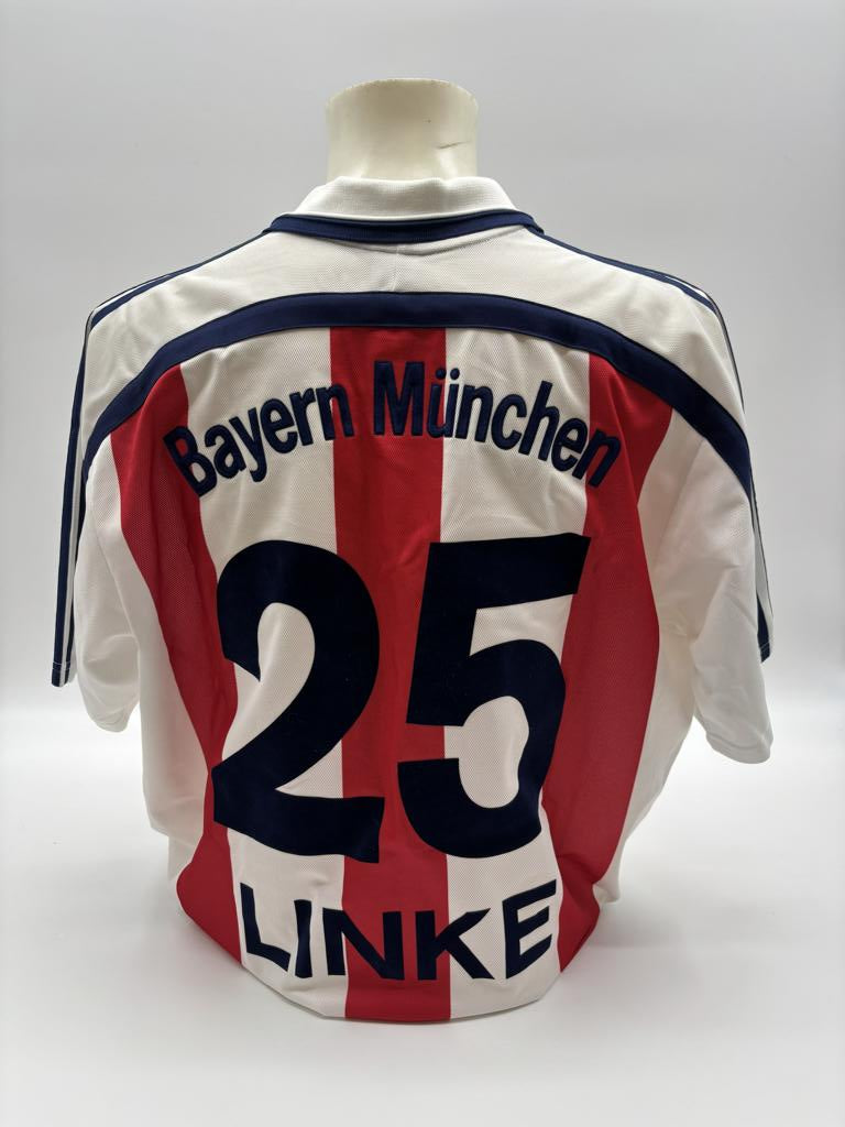 Bayern Munich jersey Thomas Linke signed autographs Bundesliga Adidas XL