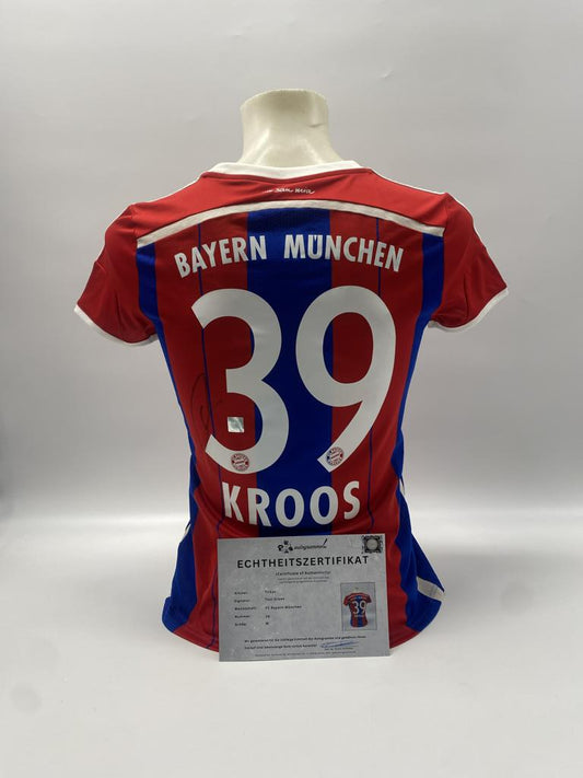 FC Bayern München Frauentrikot Toni Kroos signiert Adidas COA Deutschland M