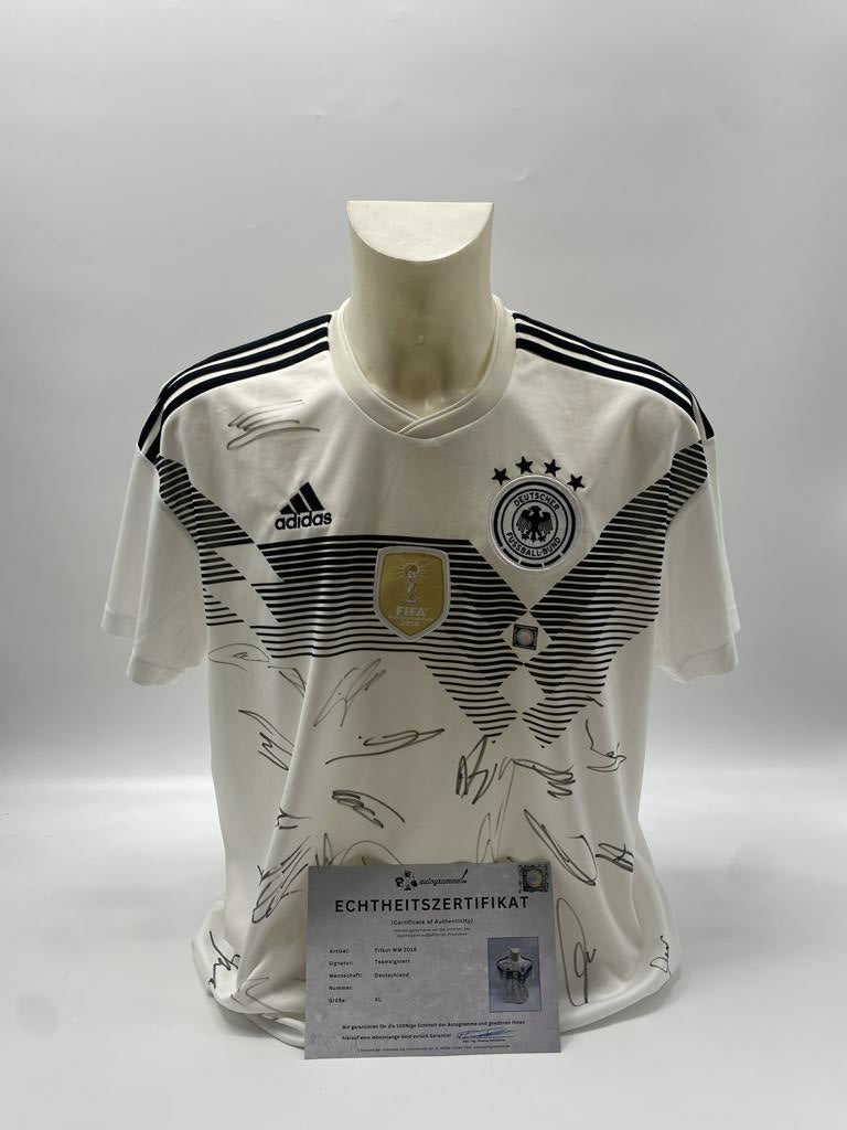 Deutschland Trikot WM 2018 Teamsigniert DFB Adidas XL