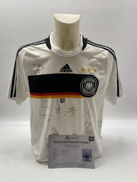 Deutschland Trikot EM 2008 Teamsigniert DFB Adidas XL