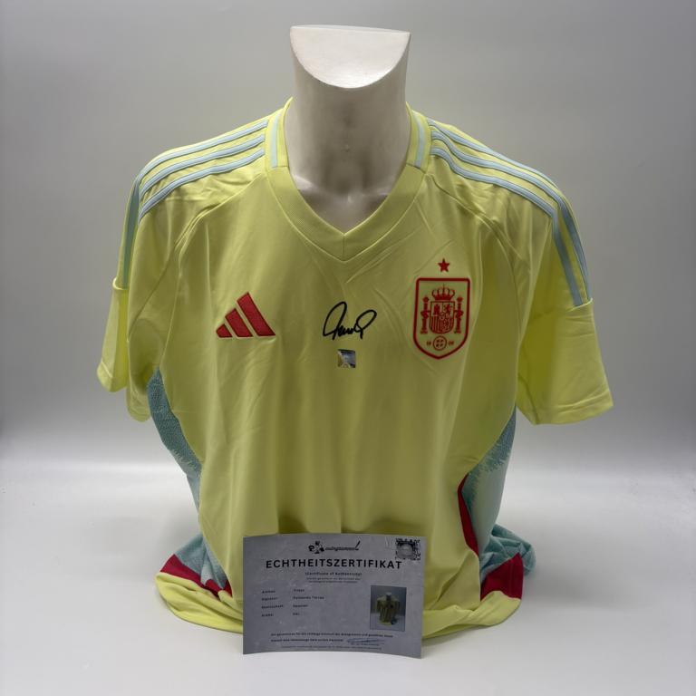 Spanien Trikot Fernando Torres signiert Adidas COA Autogramm XXL