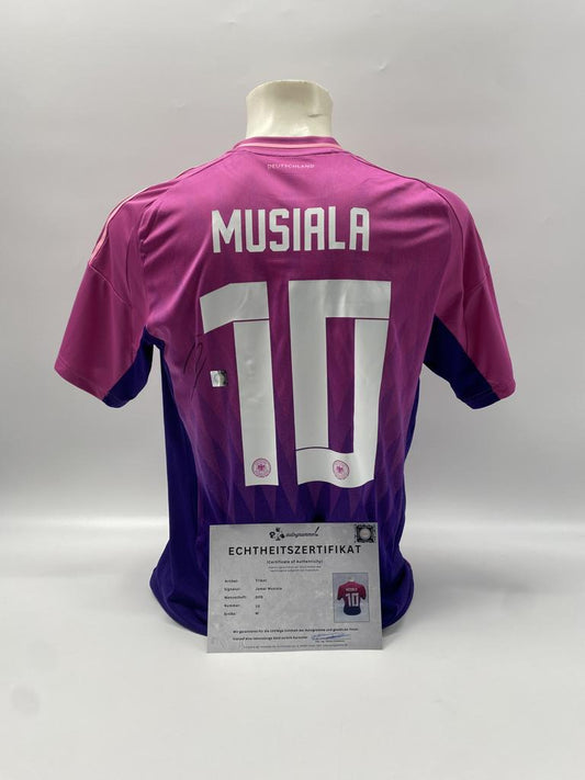 DFB Trikot Jamal Musiala signiert Adidas COA Deutschland Autogramm M