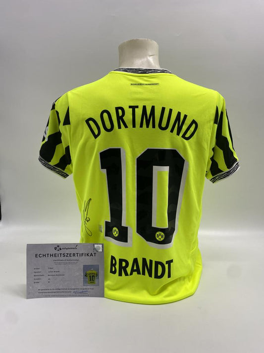 Borussia Dortmund Trikot Julian Brandt signiert Puma COA  Autogramm M
