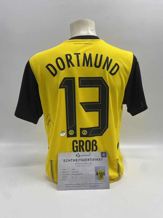 Borussia Dortmund Trikot Pascal Groß signiert Puma COA  Autogramm L