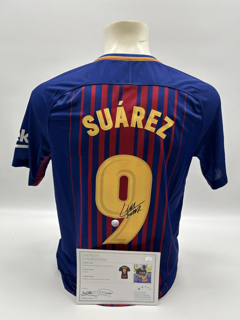 FC Barcelona jersey Luis Suarez signed autograph LaLiga Nike COA S